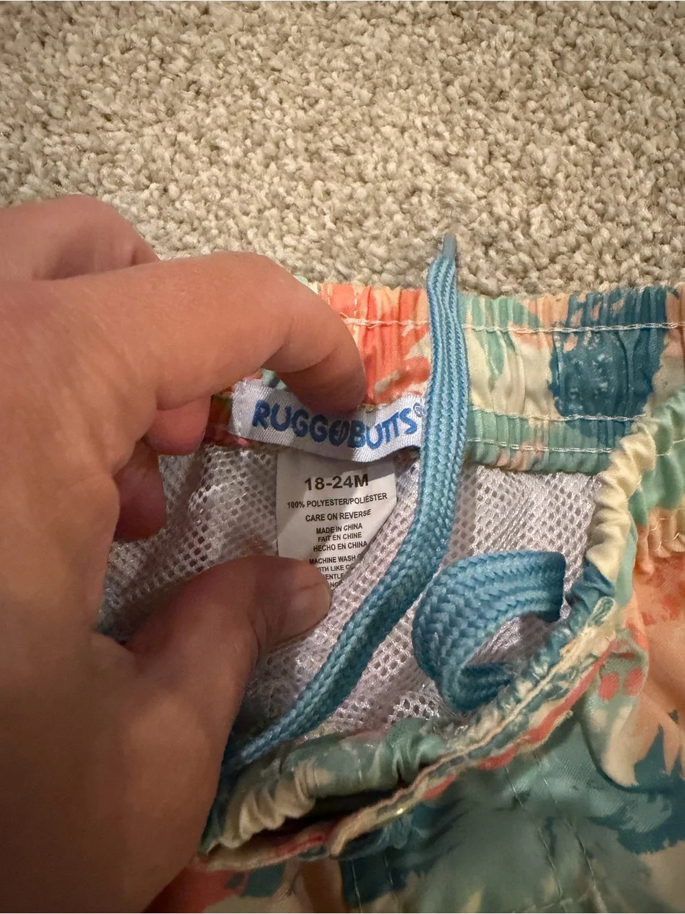 Set of 2 RuggedButts Toddler Swim Trunks, 18-24M